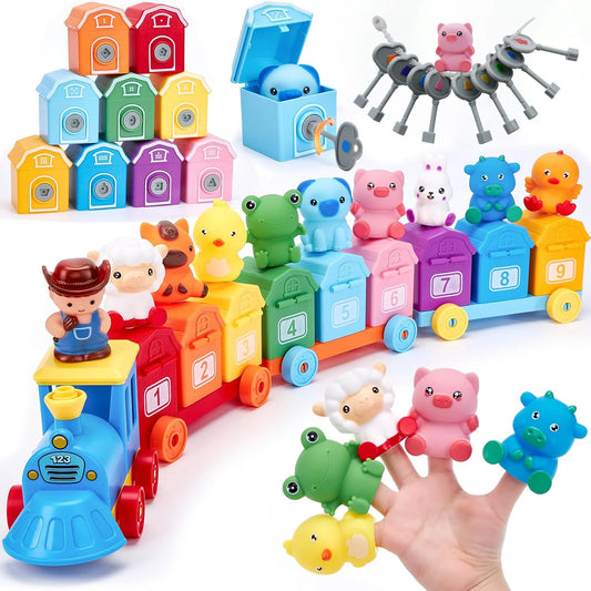 Montessori Counting Toy – Sorting Train & Surprise Gift Set