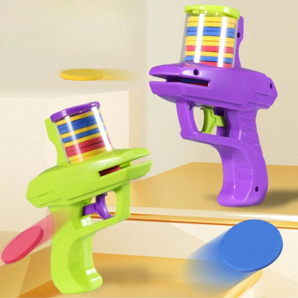 Foam Disc Launcher Handheld Flying Disc Shooter Toy