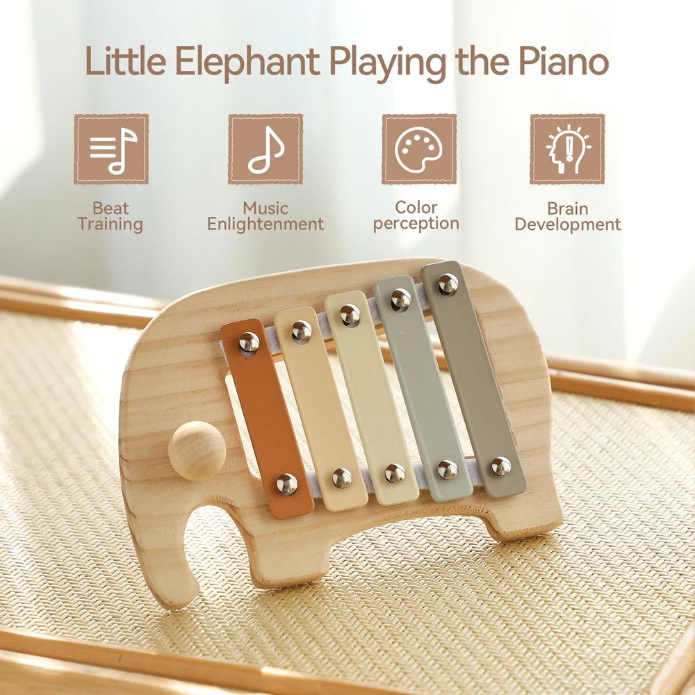 Wooden Kids Xylophone Montessori Musical Instrument Toy