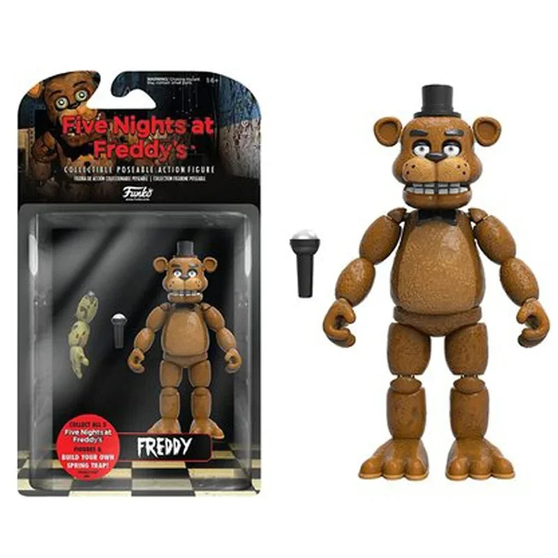 14cm Horror Bear Action Figure Movable PVC Collectible Toy