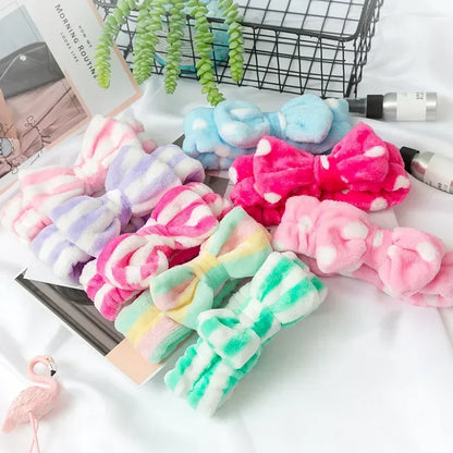 Makeup Headband – Soft Coral Fleece Face Wash Hair Band