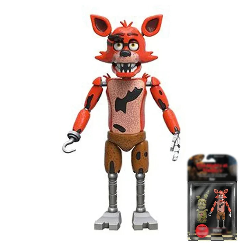 14cm Horror Bear Action Figure Movable PVC Collectible Toy