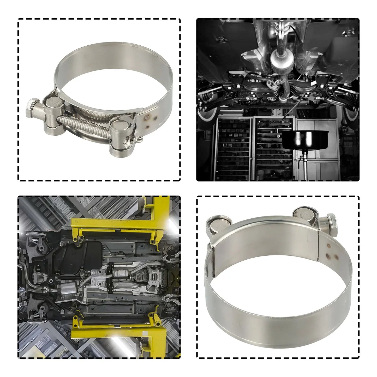 T Bolt Hose Clamp Heavy Duty Stainless Steel Pipe Clamp