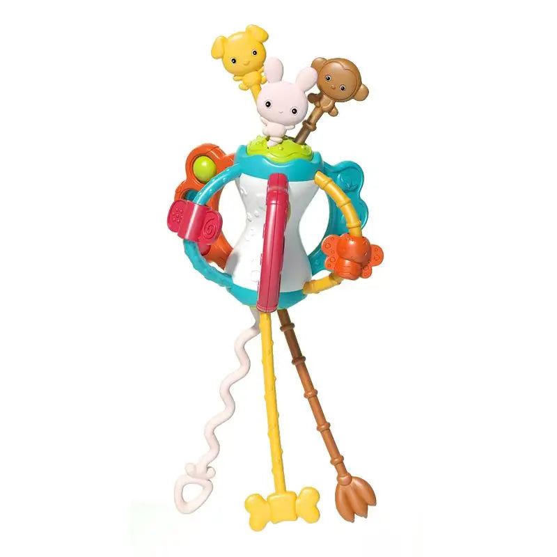 Pull String Sensory Toy Silicone Montessori Baby Teether