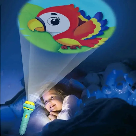Kids Projection Flashlight Toy with 80 Cartoon Images