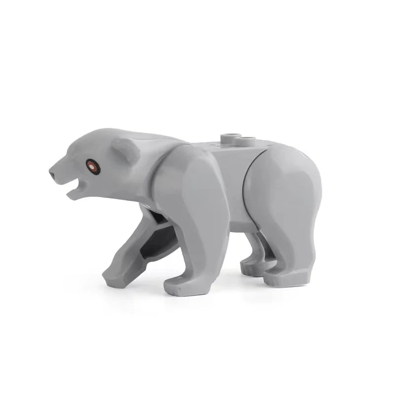 MOC Farm Zoo Animal Building Blocks Educational Toy Set