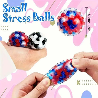 6PCS Stress Relief Balls – Rainbow Sensory Fidget Toy Set