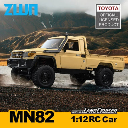 MN82 4WD RC Off-Road Pickup Truck with LED Lights 1:12 Scale