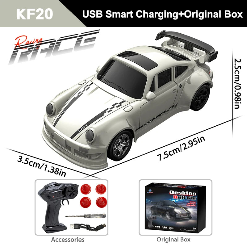 1:64 RC Drift Car – 4WD Mini Remote Control Racing Car