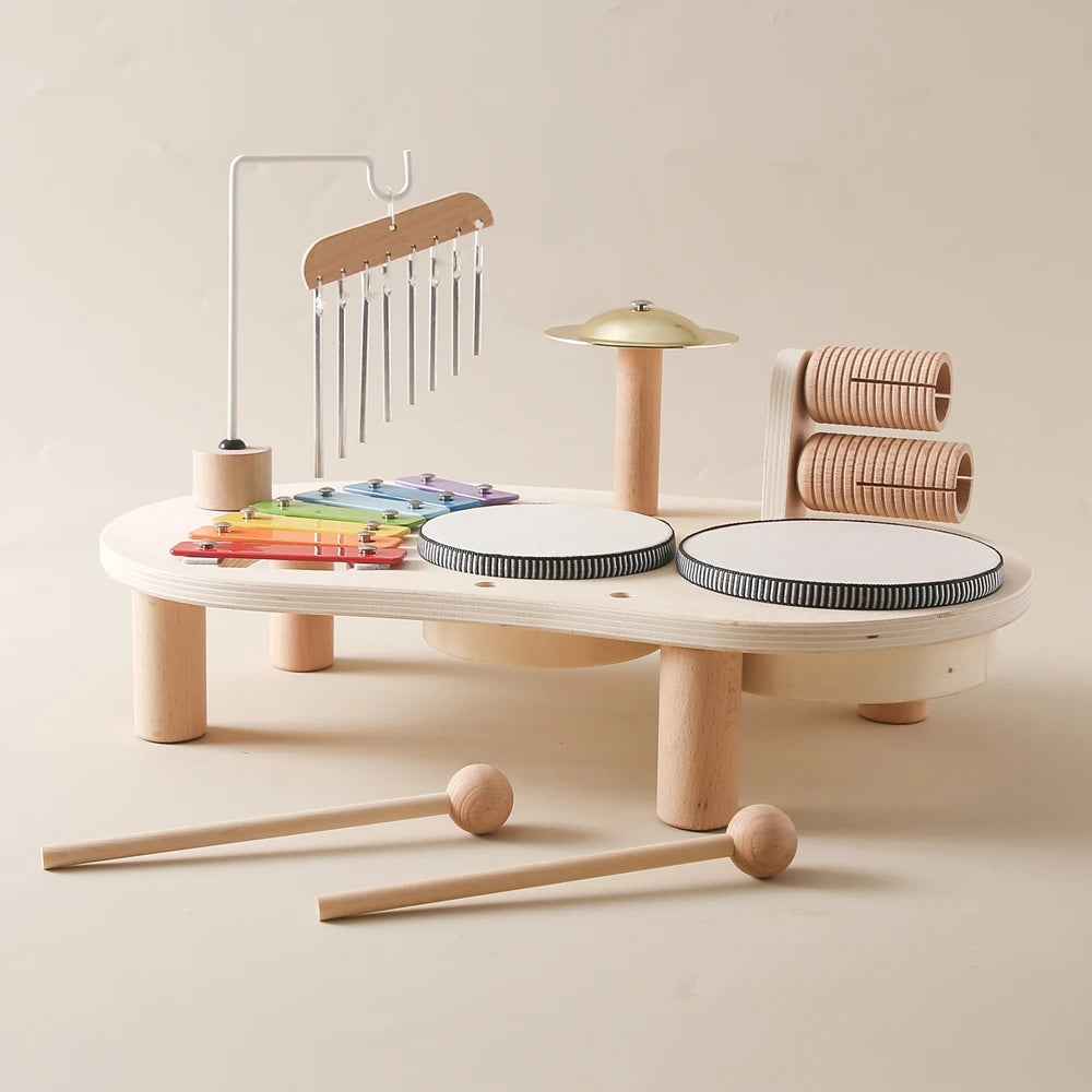 Wooden Kids Xylophone Montessori Musical Instrument Toy