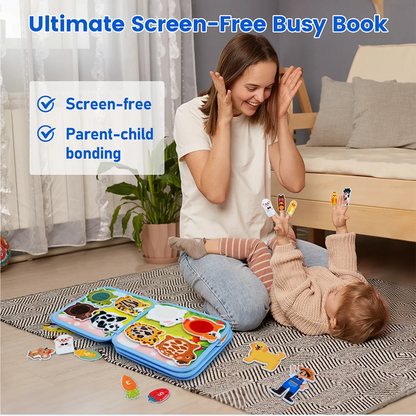3D Farm Busy Board Montessori Felt Quiet Book for Toddlers