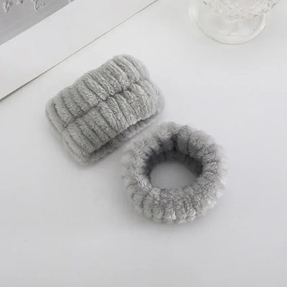 Makeup Headband – Soft Coral Fleece Face Wash Hair Band