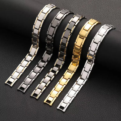 Stainless Steel Bangle Bracelet – Elastic Italian Charm Style