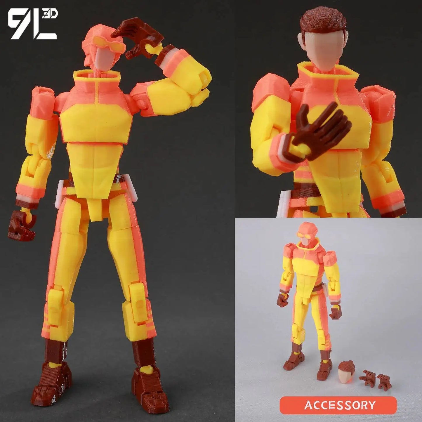 Invincible Boy Action Figure 14cm 3D Printed Poseable Model