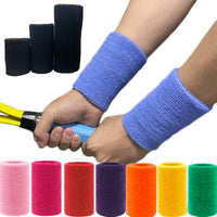Sports Wrist Sweatbands 2PCS Tennis Fitness Wristbands