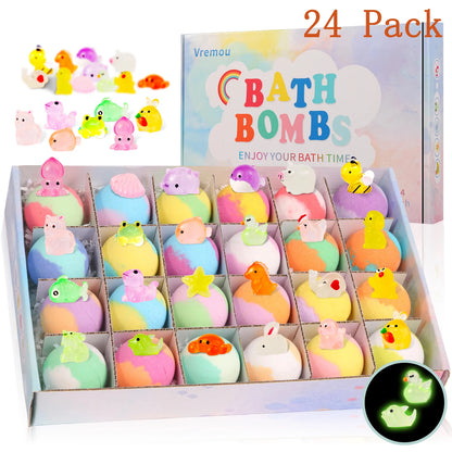 Kids Bath Bomb Gift Set 15/24 Pack with Surprise Inside