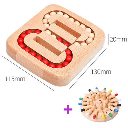 Wooden Memory Match Game Montessori Color Learning Toy
