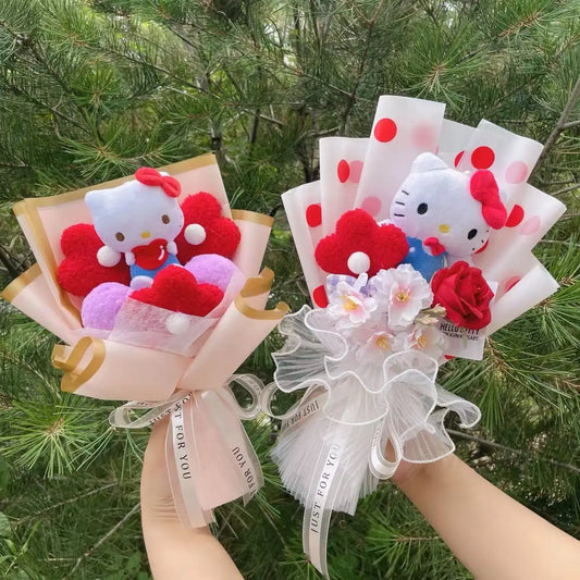Cartoon Plush Flower Bouquet Graduation & Valentine's Gift