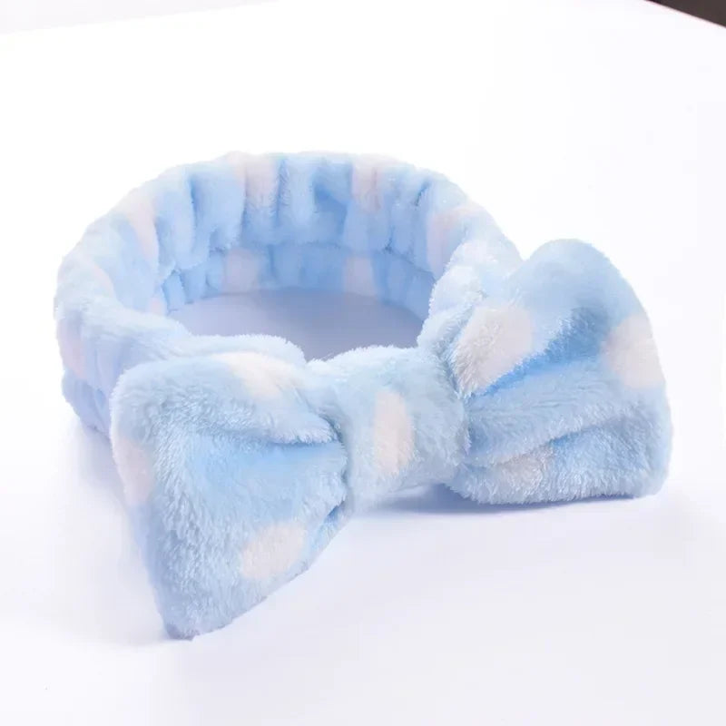 Makeup Headband – Soft Coral Fleece Face Wash Hair Band