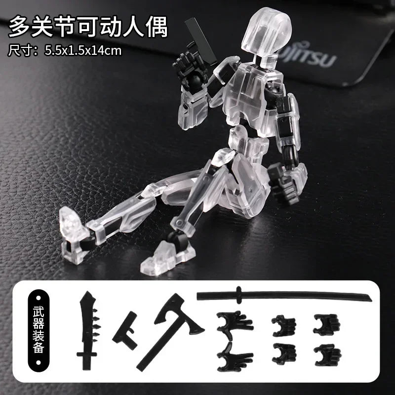 13-Joint Movable Robot Action Figure 3D Printed DIY Toy