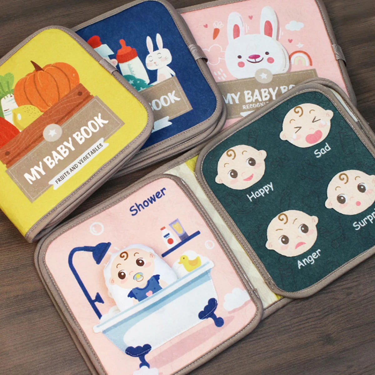 Montessori Busy Book Animal Cognitive Sensory Learning Toy