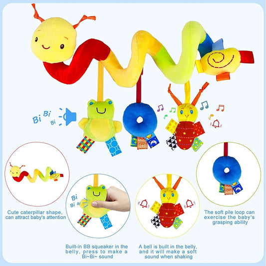 Baby Musical Spiral Crib Stroller Hanging Activity Toy
