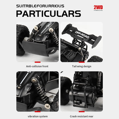 ZWN 1:16 RC Off-Road Car with LED Lights – 2.4GHz Remote Control Climbing Vehicle