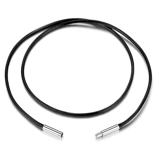 Leather Rope Necklace with Stainless Steel Clasp for Pendants