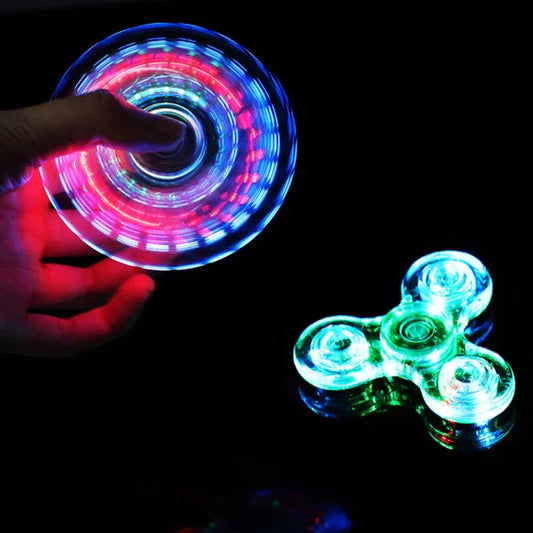 LED Fidget Spinner – Glow in the Dark Finger Spinner Toy