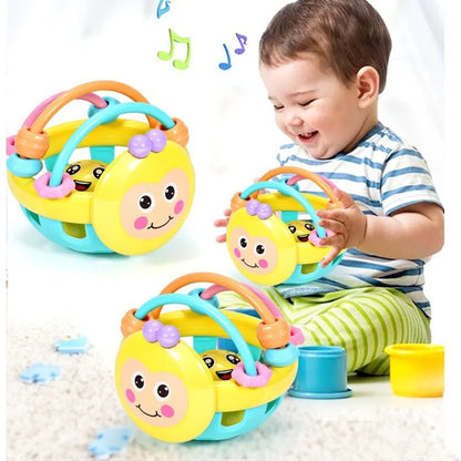 Baby Silicone Teething Rattle Ball Sensory Toy