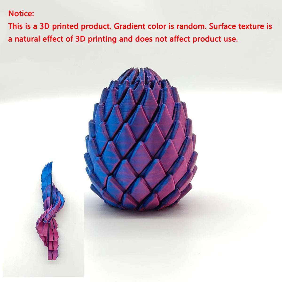 Dragon Egg Fidget Toy 3D Printed Expandable Sensory Stress Toy