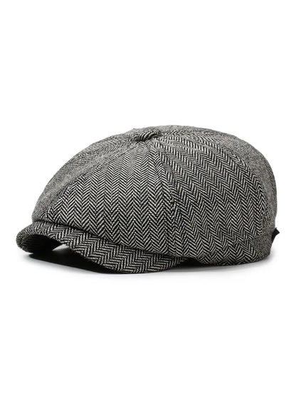 Unisex Newsboy Hat Retro Cotton Beret Flat Cap