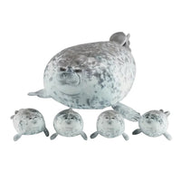 Seal Plush Toy Set Mother and Baby Stuffed Seal Family Soft Toy