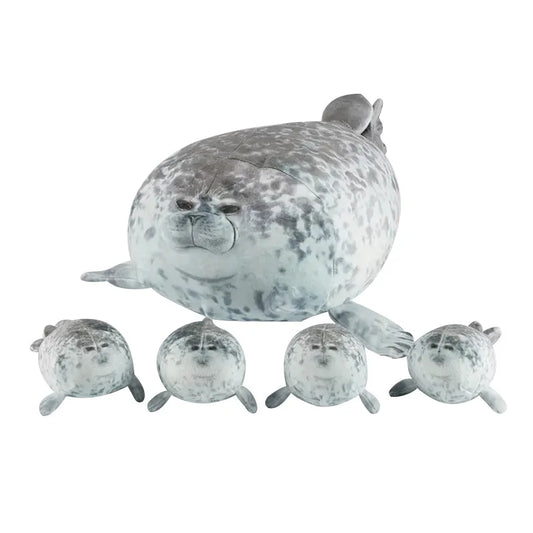 Seal Plush Toy Set Mother and Baby Stuffed Seal Family Soft Toy