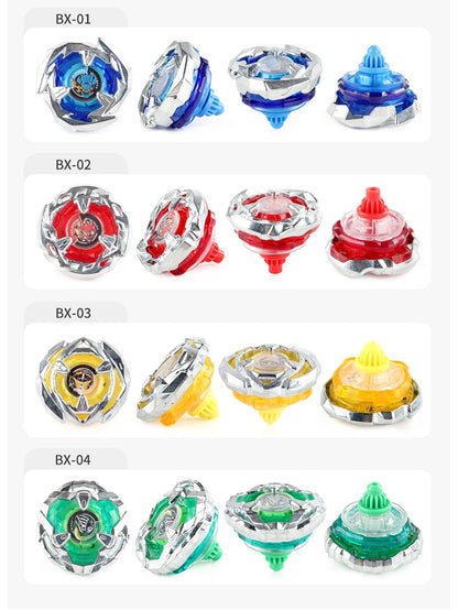 Metal Battle Tops Set with Launchers & Storage Box