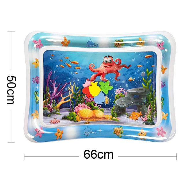 Baby Water Play Mat Inflatable Tummy Time Activity Mat