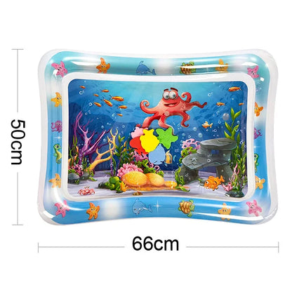 Baby Water Play Mat Inflatable Tummy Time Activity Mat