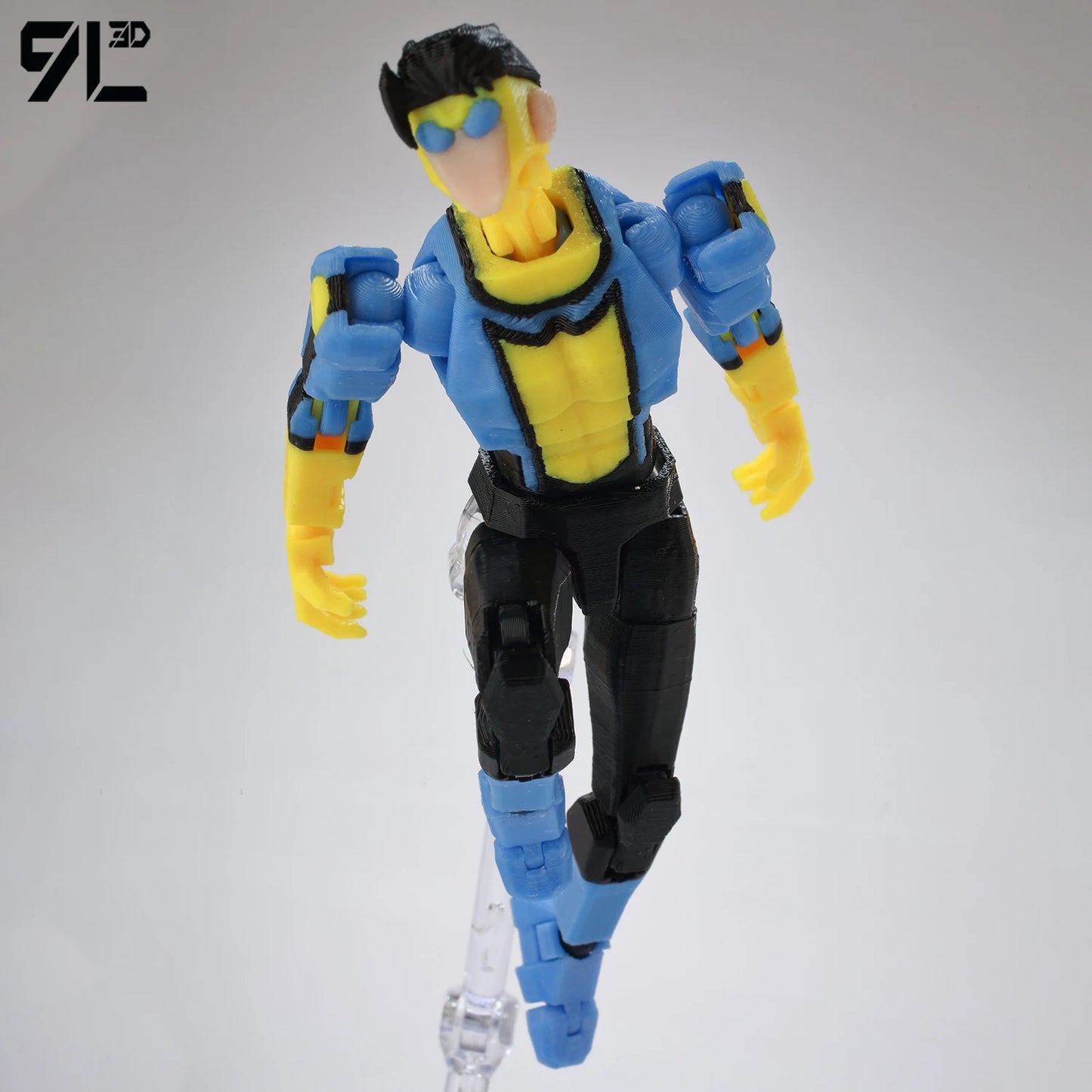 Invincible Boy Action Figure 14cm 3D Printed Multi Jointed Model