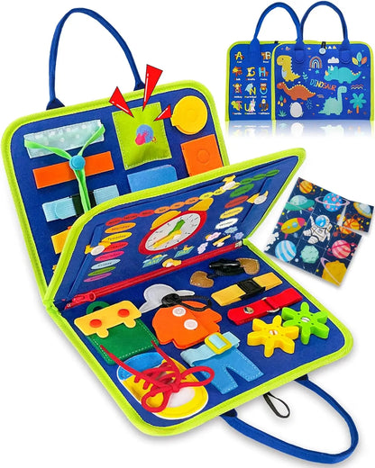 Toddler Busy Board Backpack Montessori Learning Activity Toy