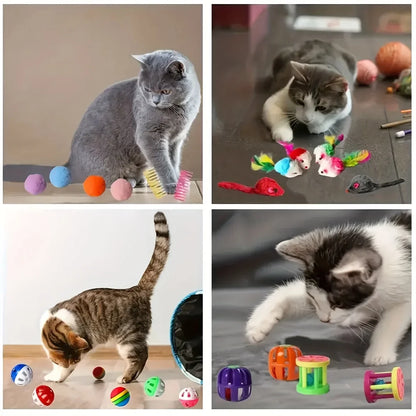 Cat Toy Variety Pack with Plush and Interactive Toys