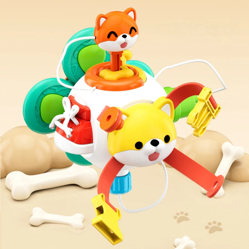 Baby Busy Board Cube Montessori Sensory Activity Toy