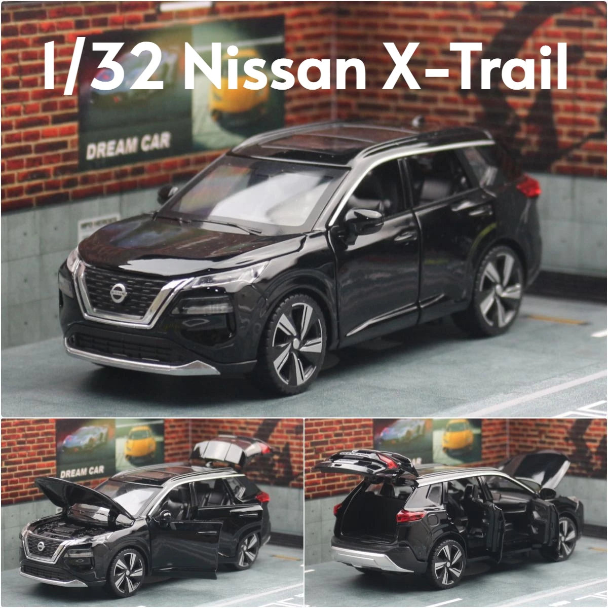 Diecast Toy Car Model 1:32 Scale SUV with Sound & Light