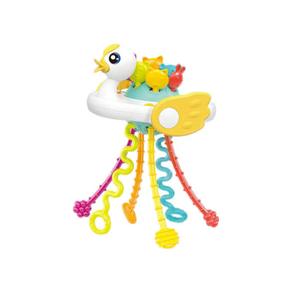 Pull String Sensory Toy Silicone Montessori Baby Teether