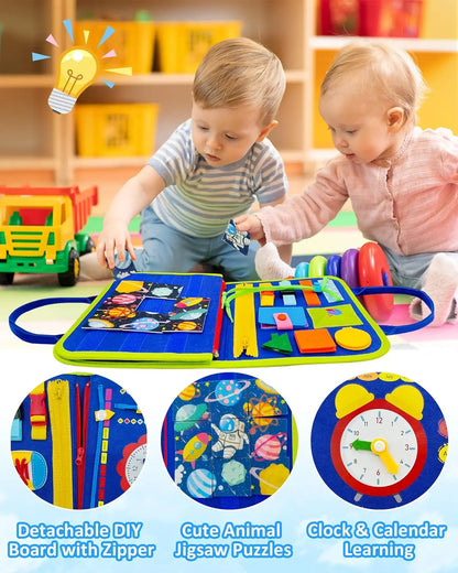 Toddler Busy Board Backpack Montessori Learning Activity Toy
