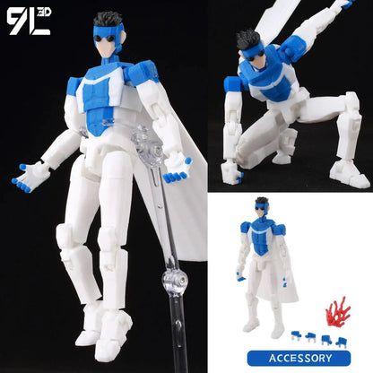 Invincible Boy Action Figure 14cm 3D Printed Poseable Model