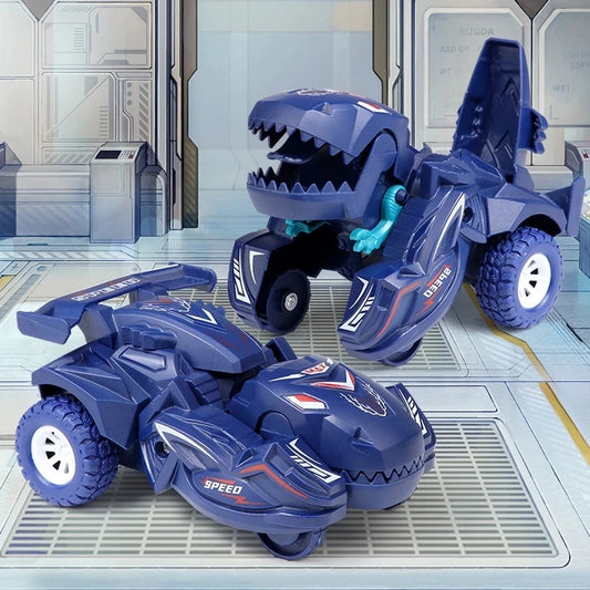 2-in-1 Dinosaur Transforming Car Toy for Kids