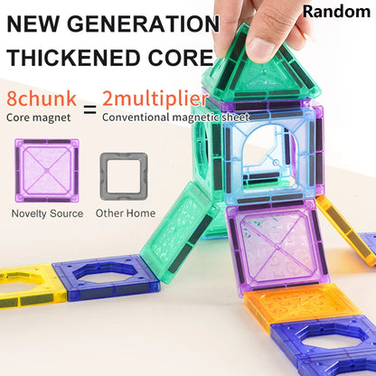 Magnetic Building Tiles STEM Construction Toy for Kids