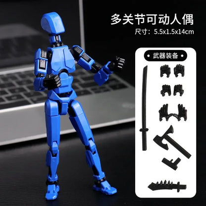 13-Joint Movable Robot Action Figure 3D Printed DIY Toy