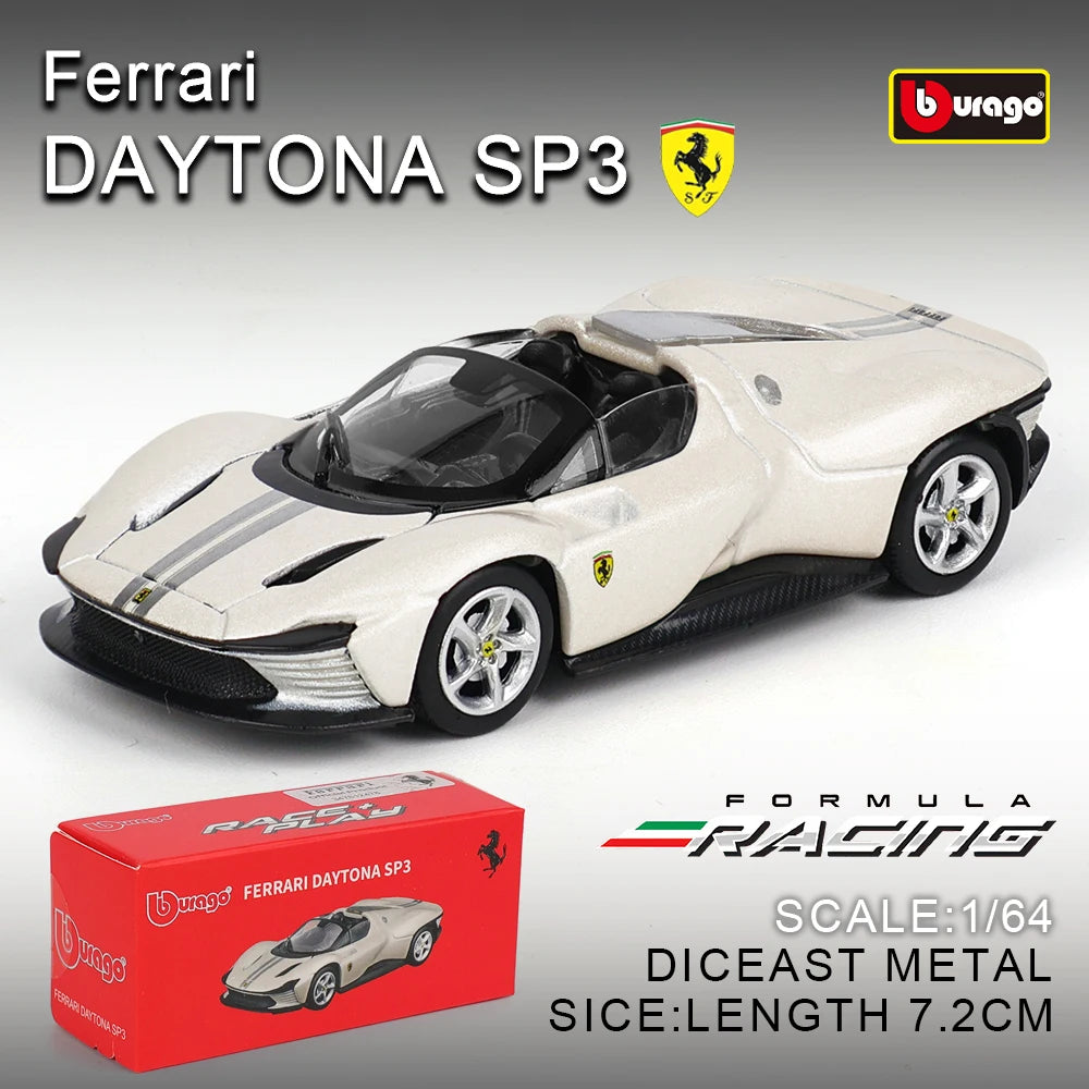 Bburago Ferrari 1:64 Diecast Pull Back Car with Lights & Sound