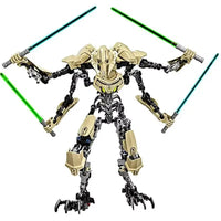 32cm General Grievous PVC Action Figure with Lightsaber Hilts